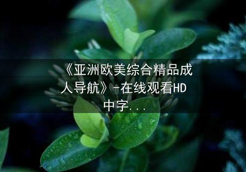 《亚洲欧美综合精品成人导航》-在线观看HD中字 - 免费1080P超清第7集