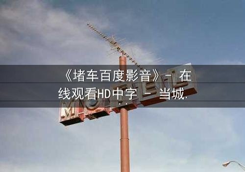 《堵车百度影音》- 在线观看HD中字 - 当城市瘫痪,人性在车轮下挣扎