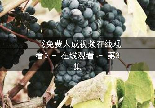 《免费人成视频在线观看》- 在线观看 - 第3集